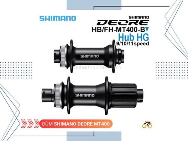 ĐÙM XE ĐẠP - HUB SHIMANO FH-MT400 - CỐI HG - TY BOOST - CENTERLOCK - THẮNG ĐĨA - LÍP THẢ - 32L
