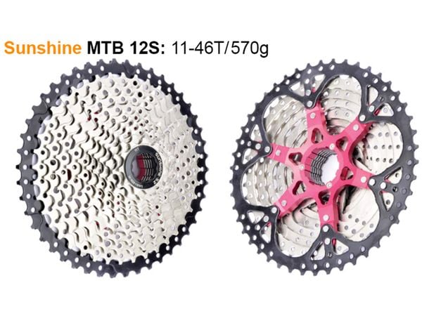 LÍP XE ĐẠP MTB - SUNSHINE 11-46T - KIỂU THẢ (12 TỐC ĐỘ)