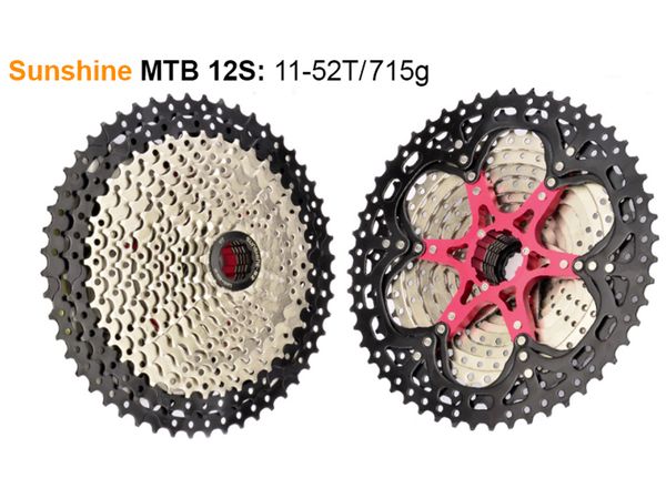 LÍP XE ĐẠP MTB - SUNSHINE 11-52T - KIỂU THẢ (12 TỐC ĐỘ)