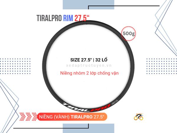 NIỀNG XE ĐẠP - TIRAL PRO – 27.5” MTB - THẮNG ĐĨA - 32L (21MM)