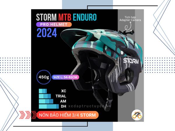NÓN BẢO HIỂM - MTB PRO ENDURO - STORM (CAO CẤP)