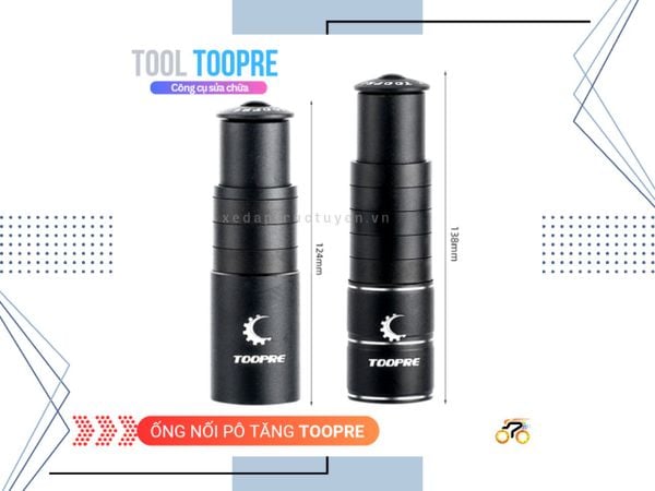 ỐNG NỐI PÔ TĂNG XE ĐẠP - TOOPRE - 28.6mm x 124mm - 300g