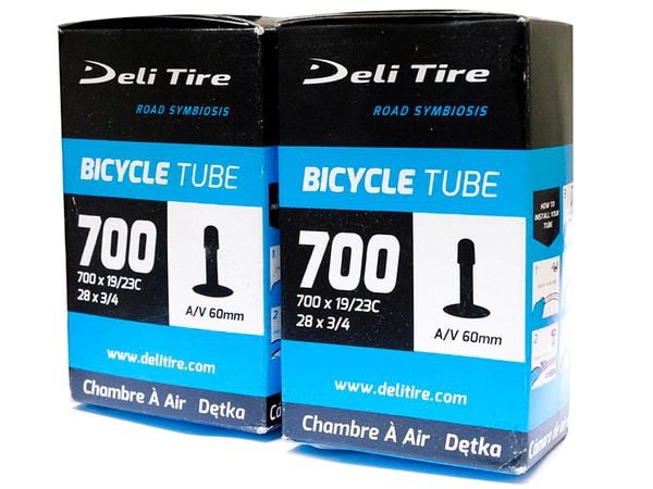 RUỘT XE ĐẠP - DELI 700c - 700x19-23 (VAN LỚN 60MM)