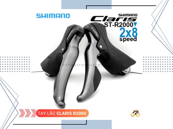 TAY LẮC - SHIMANO CLARIS ST R2000 - DÂY ÂM (2x8 TỐC ĐỘ)