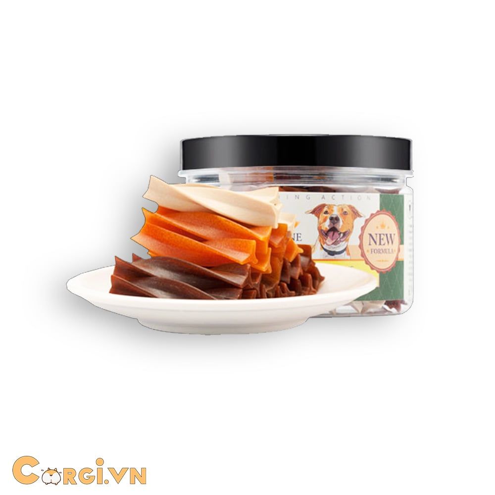 THANH GẶM SNACK XOẮN VỊ HỖN HỢP (BÒ, GÀ, SỮA)