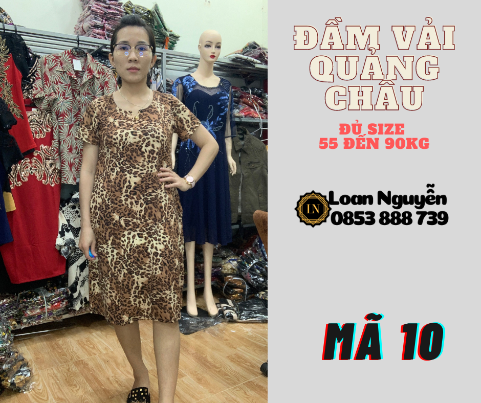 Đầm Fom chữ A 55 đến 85kg OK