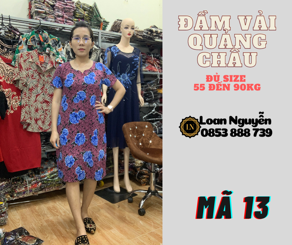 Đầm Fom chữ A 55 đến 85kg OK