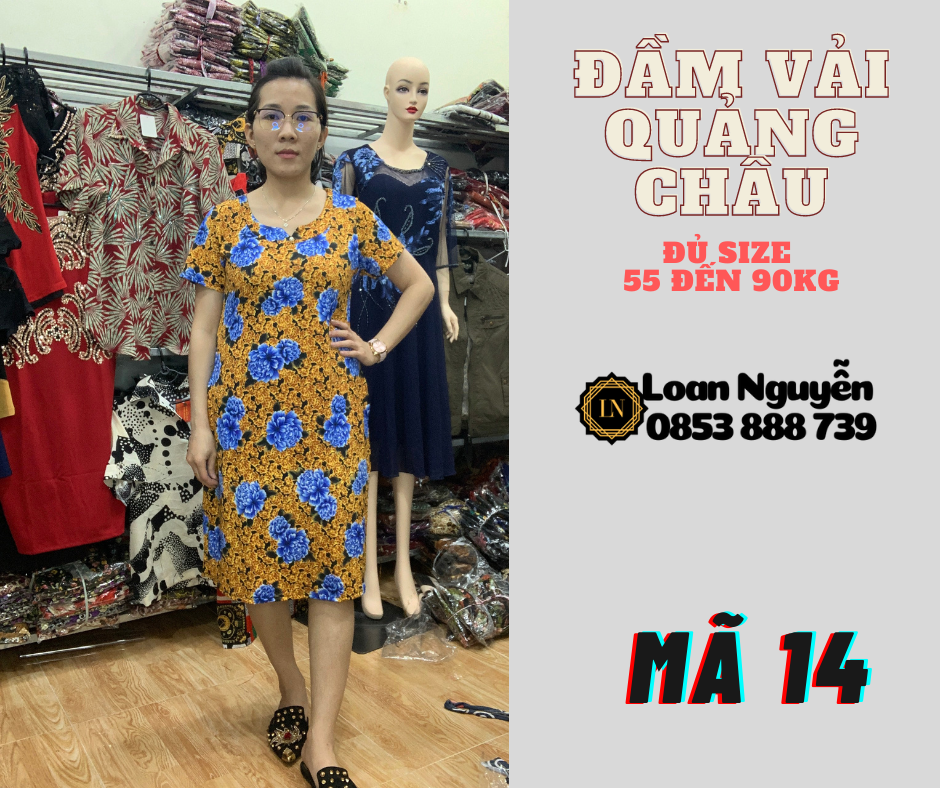 Đầm Fom chữ A 55 đến 85kg OK