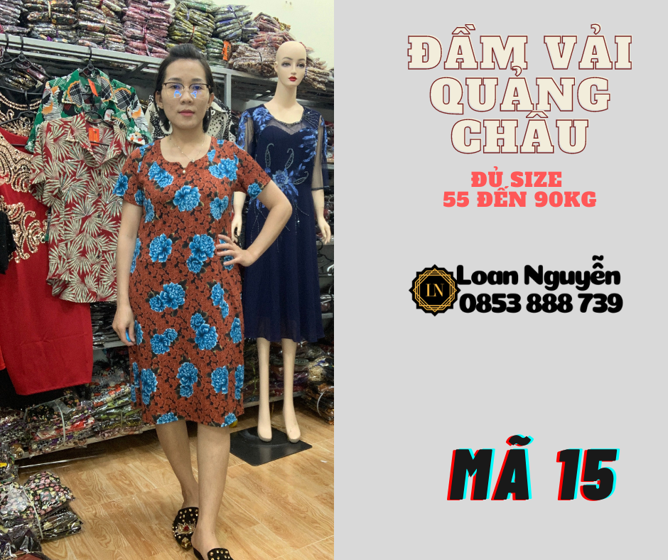 Đầm Fom chữ A 55 đến 85kg OK