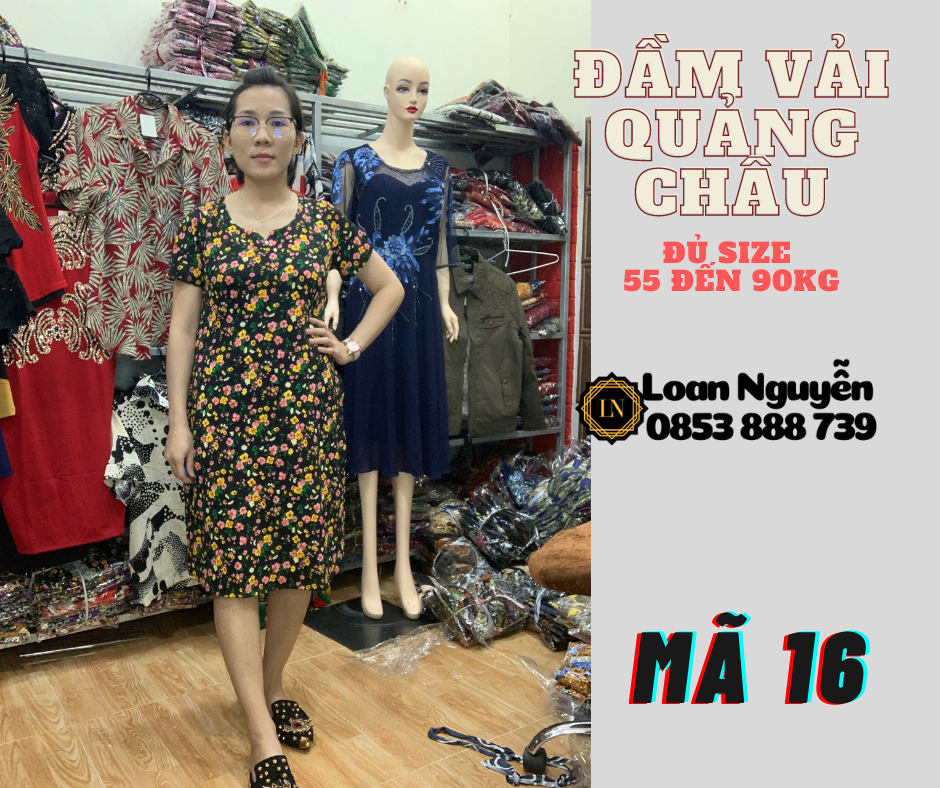 Đầm Fom chữ A 55 đến 85kg OK