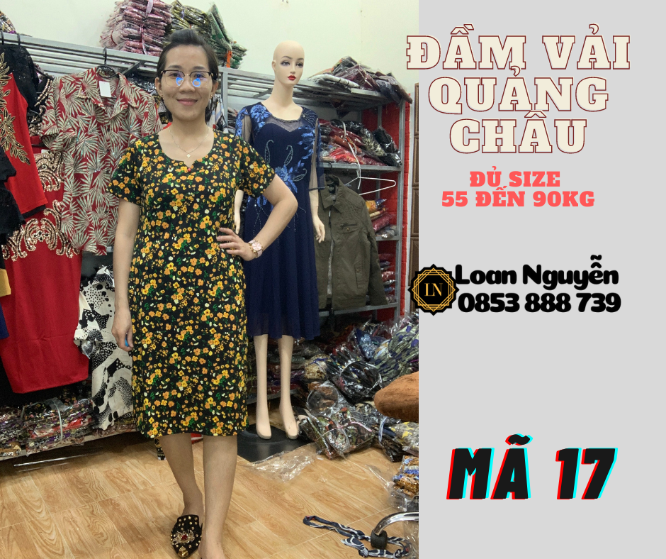 Đầm Fom chữ A 55 đến 85kg OK