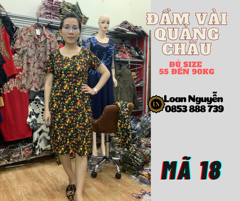 Đầm Fom chữ A 55 đến 85kg OK