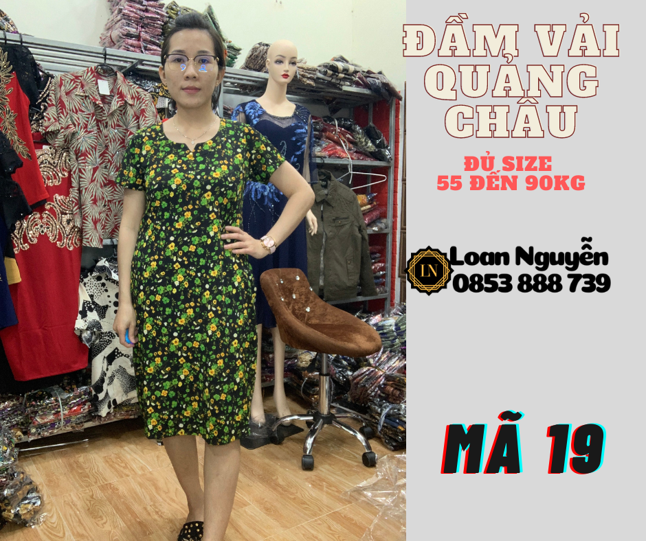 Đầm Fom chữ A 55 đến 85kg OK