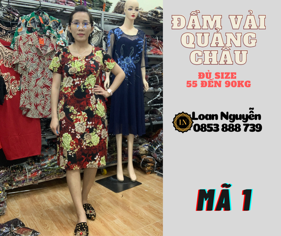 Đầm Fom chữ A 55 đến 85kg OK