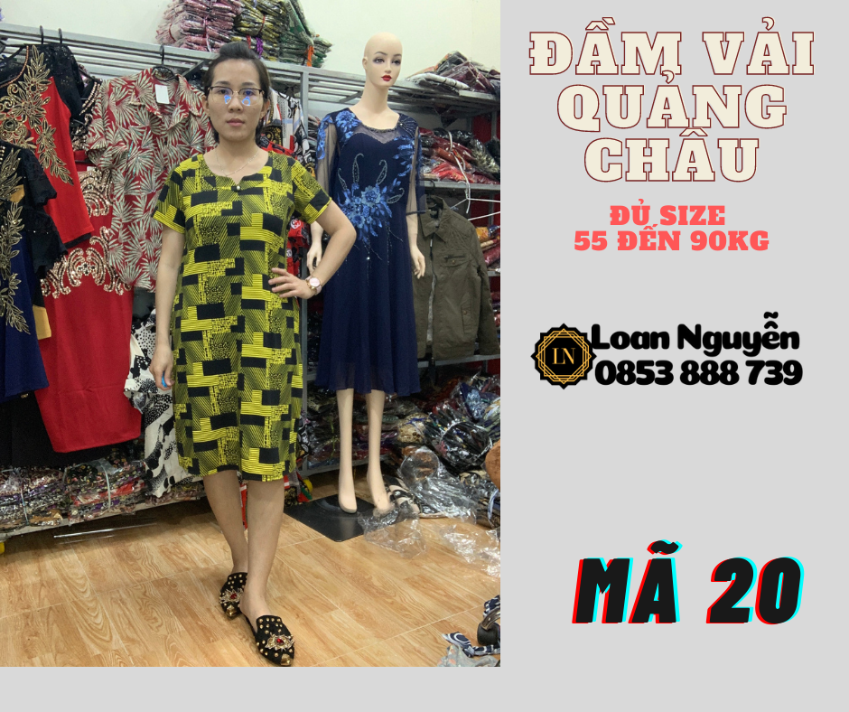Đầm Fom chữ A 55 đến 85kg OK