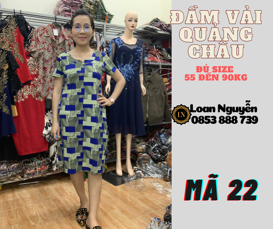 Đầm Fom chữ A 55 đến 85kg OK