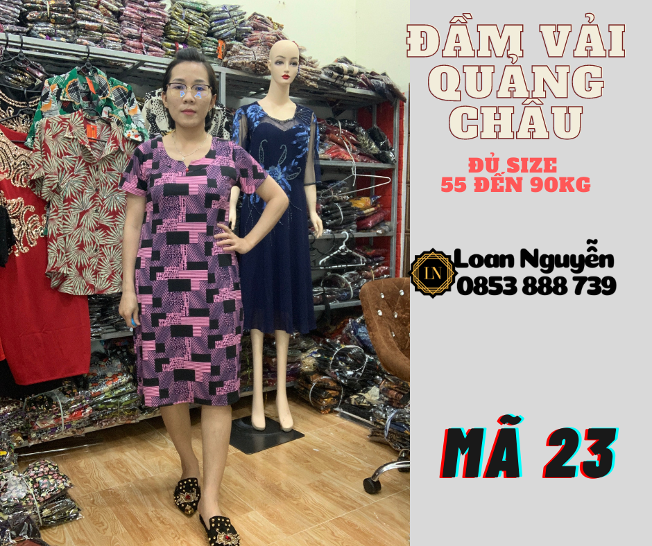 Đầm Fom chữ A 55 đến 85kg OK
