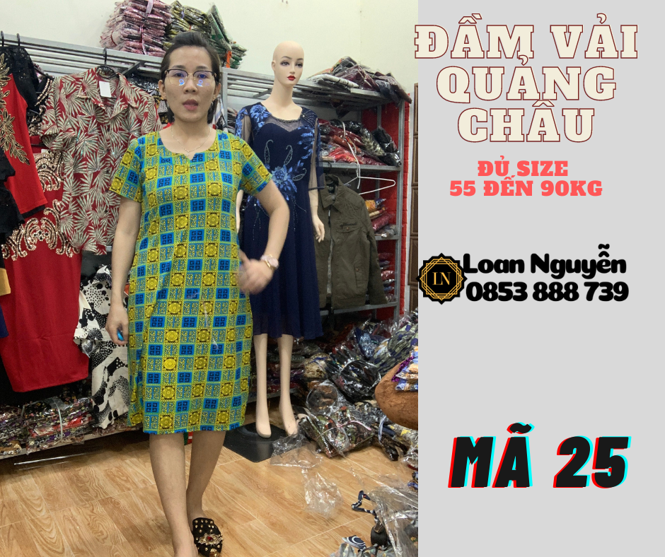 Đầm Fom chữ A 55 đến 85kg OK