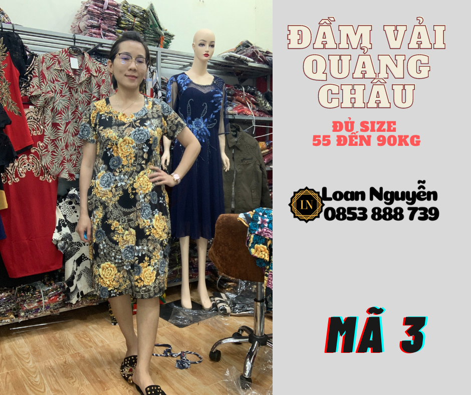 Đầm Fom chữ A 55 đến 85kg OK