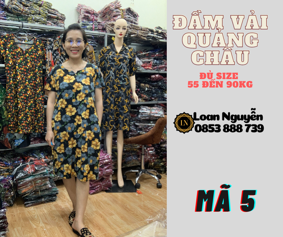 Đầm Fom chữ A 55 đến 85kg OK