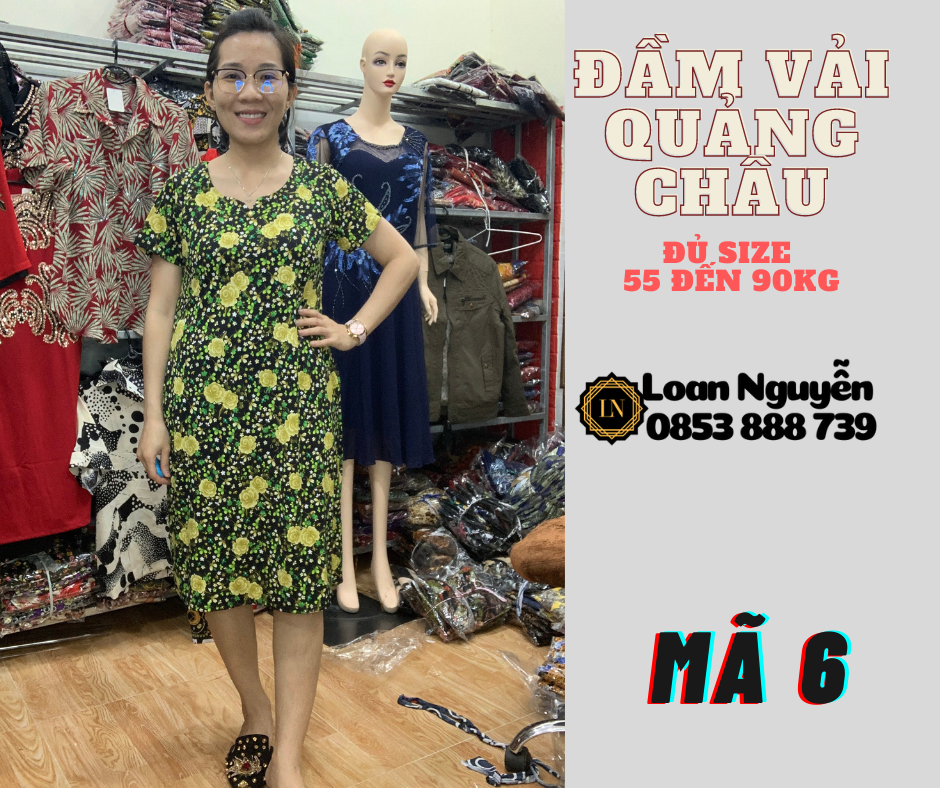 Đầm Fom chữ A 55 đến 85kg OK