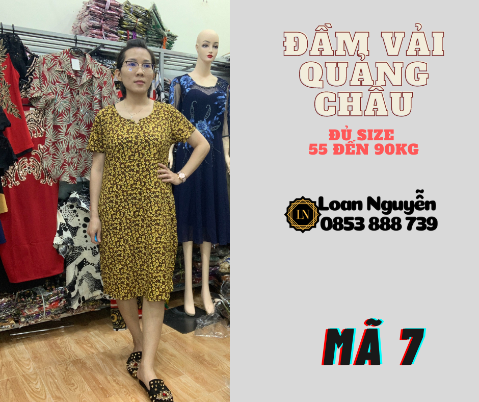 Đầm Fom chữ A 55 đến 85kg OK