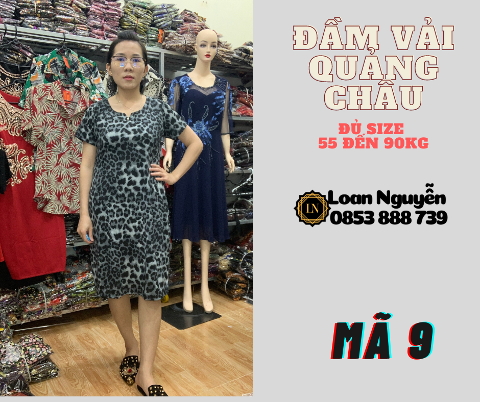 Đầm Fom chữ A 55 đến 85kg OK
