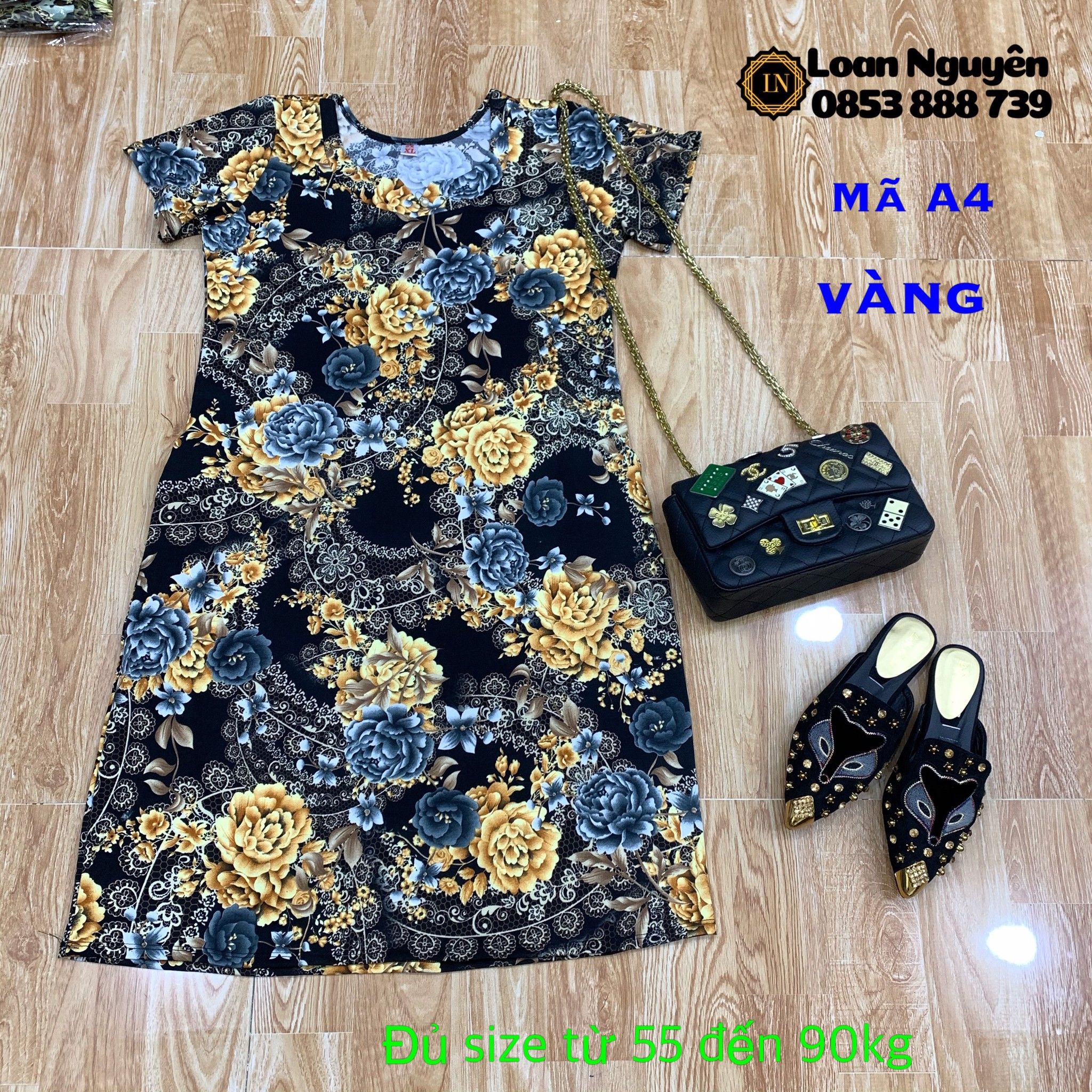 Đầm phom xuông mã A4 từ 55kg đến 90kg