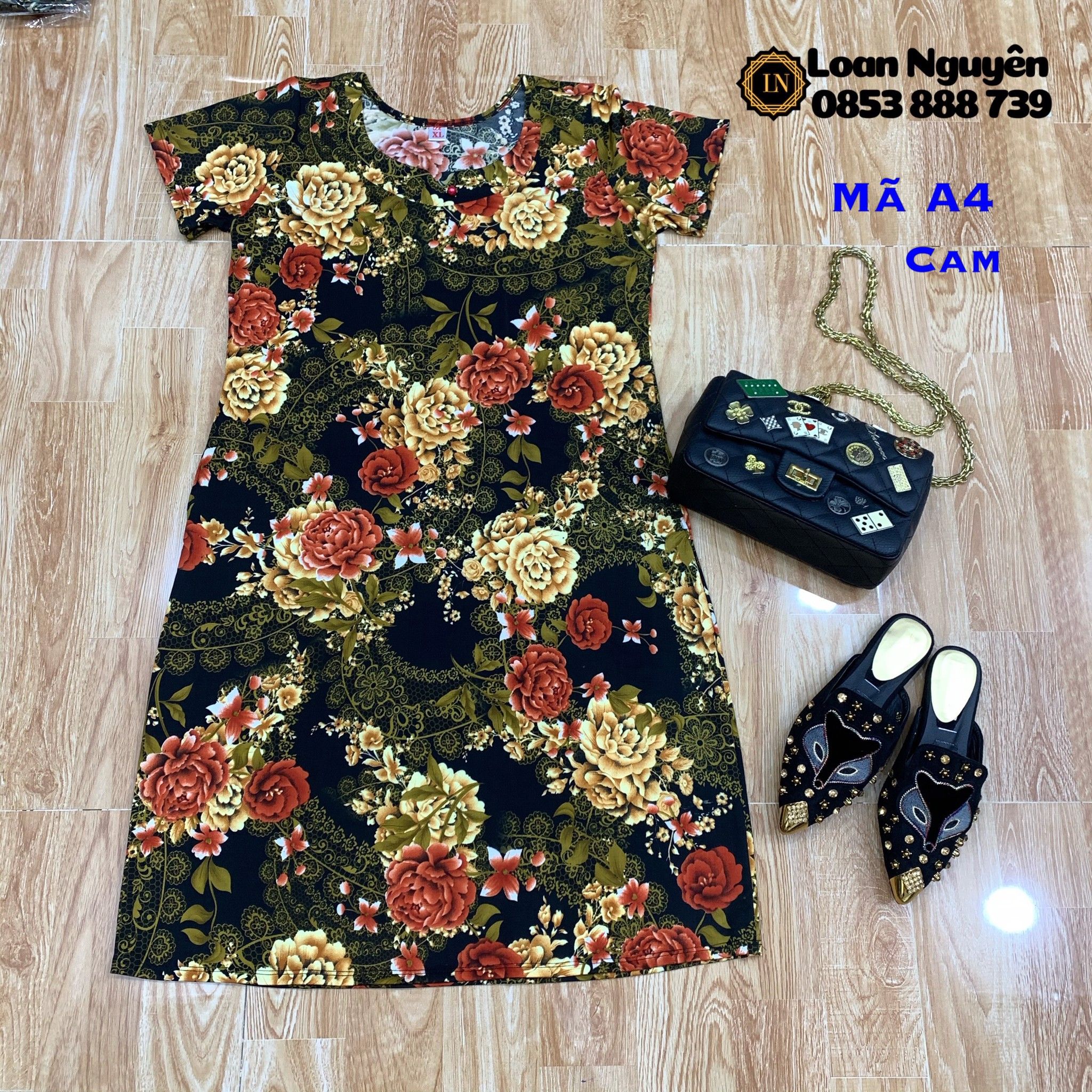 Đầm phom xuông mã A4 từ 55kg đến 90kg