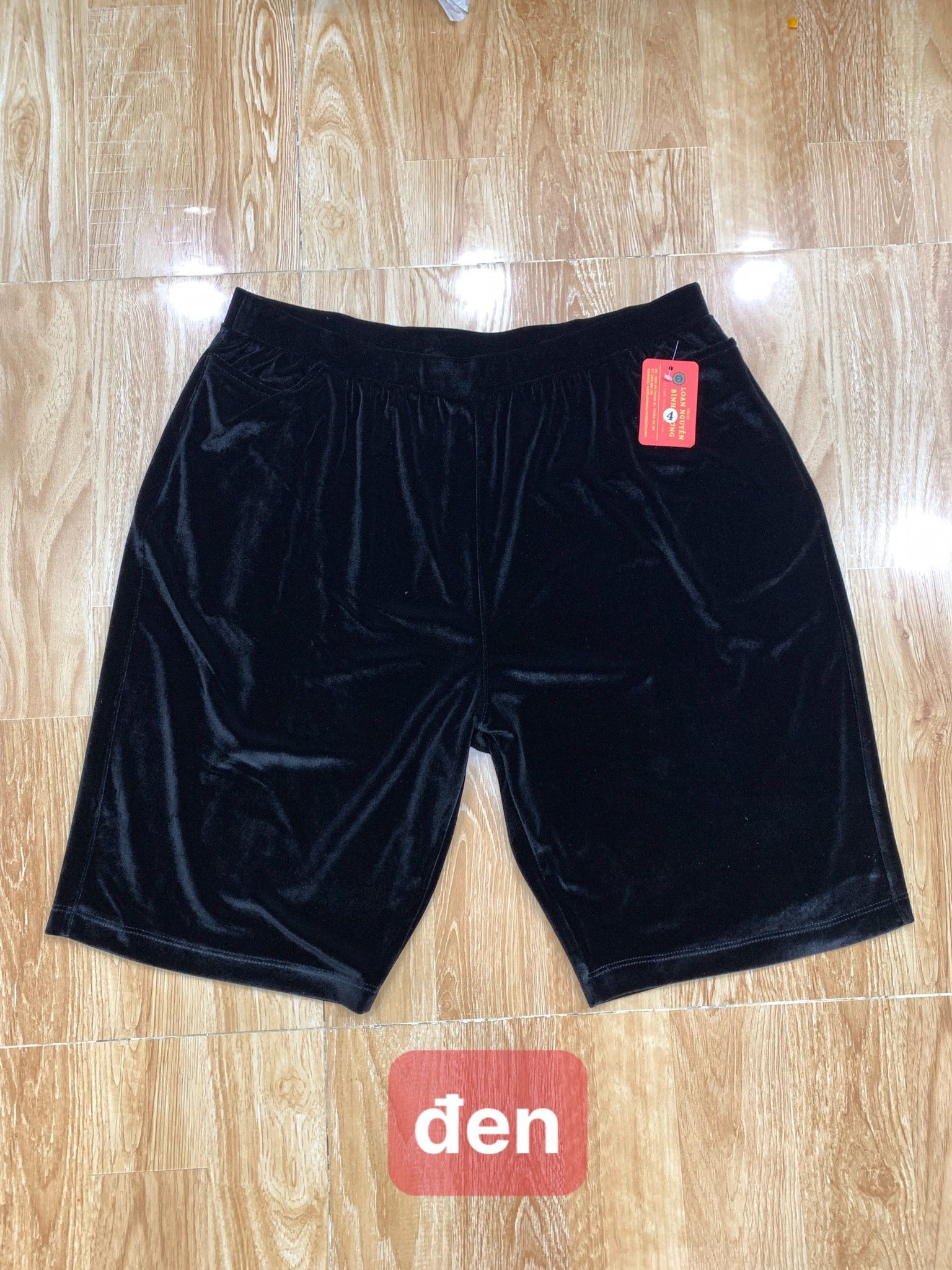 Quần ngố nhung 5 tấc