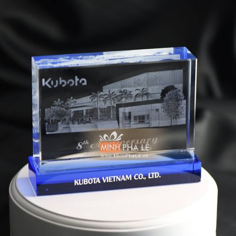 Khối pha lê 3d nhà máy Kubota 3D-025