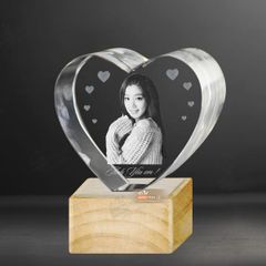 Chân dung 3d khối trái tim tình yêu 3D-Heart