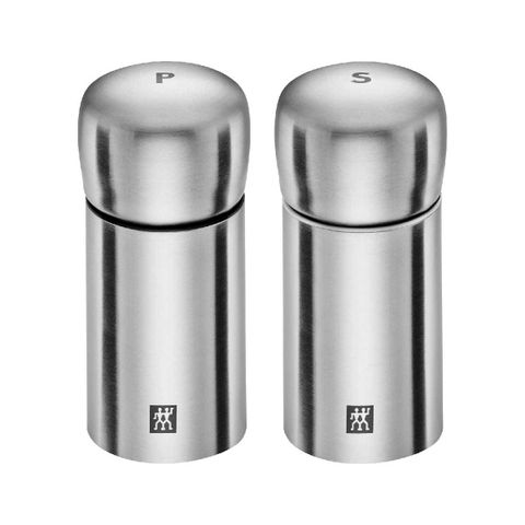 Bộ 2 lọ xay tiêu và muối thân thấp Zwilling - Đức