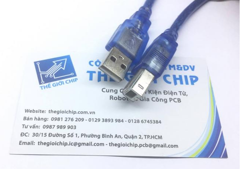 Cáp đầu USB type B 100cm 1m