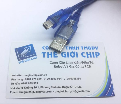 Cáp đầu mini USB 25cm