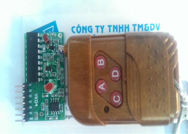 Remote và mạch thu RF 315MHz PT2272-M4