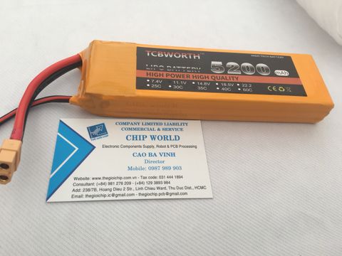 PIN LIPO TCB 3S-12V-5200mAh