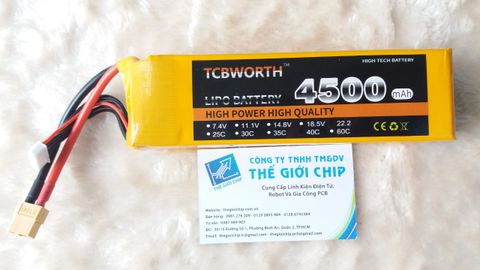 PIN LIPO TCB 24V-6S-4500mAh