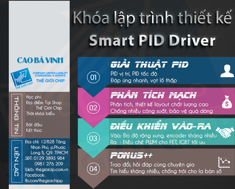 Khóa lập trình & thiết kế board Smart PID Driver