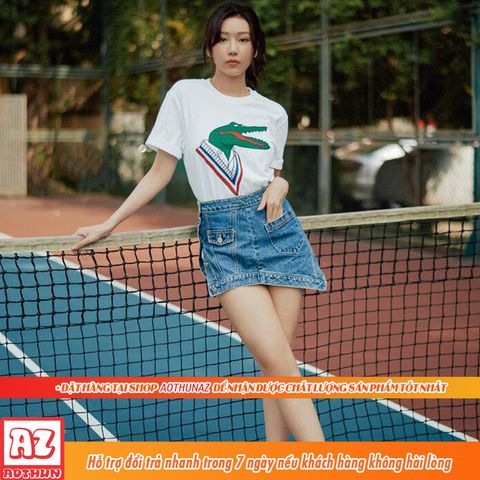  Áo thun nữ thời trang in hình Cá sấu độc đáo - Vải cotton thái M2622 