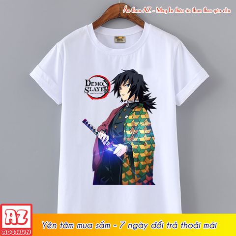  Áo thun Anime Kimetsu no Yaiba Demon Slayer Tomioka M2842 