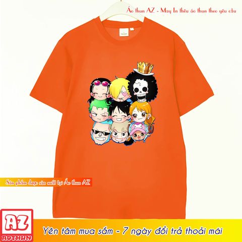  Áo thun One Piece Luffy Zoro Sanji Chibi - Có size trẻ em M2845 