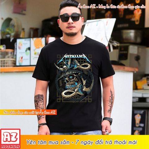  Áo thun Nam in hình Metallica 3D - BIGSIZE 3XL 4XL 5XL 6XL 7XL F2866 