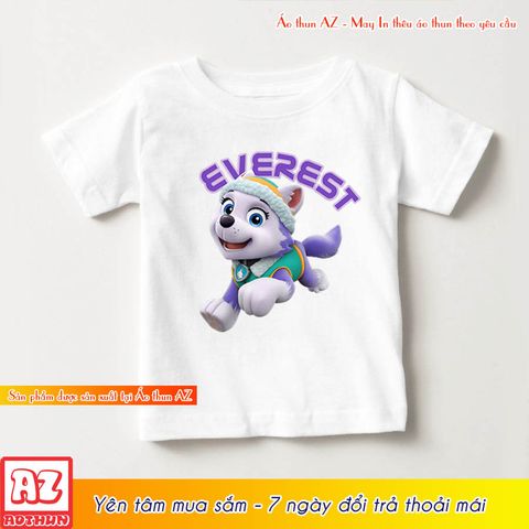  Áo thun cho bé in hình Đội chó cứu hộ paw patrol Everest - Có size trẻ em M2871 