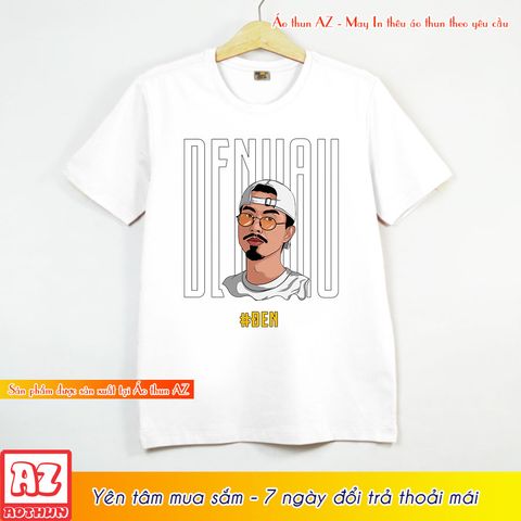  Áo Thun Cotton in hình rapper Đen Vâu màu đen và trắng M2885 