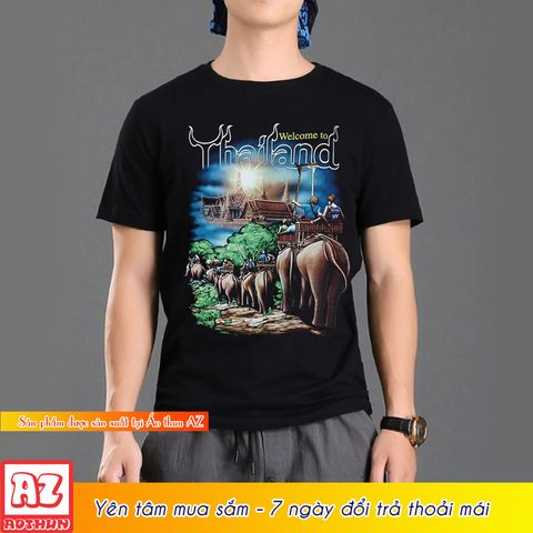  Áo thun nam nữ du lịch Thái Lan 3D - Có bigsize 4XL 5XL 6XL 7XL M3127 