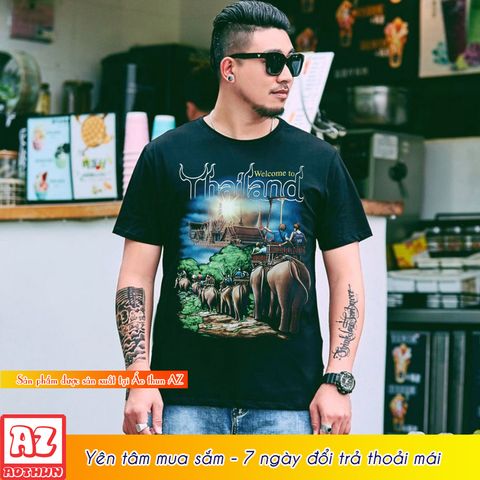  Áo thun nam nữ du lịch Thái Lan 3D - Có bigsize 4XL 5XL 6XL 7XL M3127 