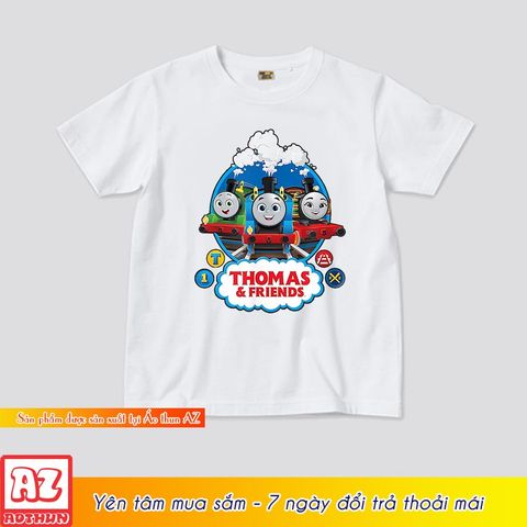  Áo thun trẻ em in hình thomas and friend cho bé - Vải cotton thái M3214 