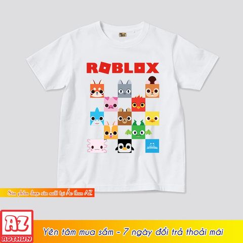  Áo thun trẻ em in hình roblox full pet simulator x cho bé - Vải cotton thái M3219 