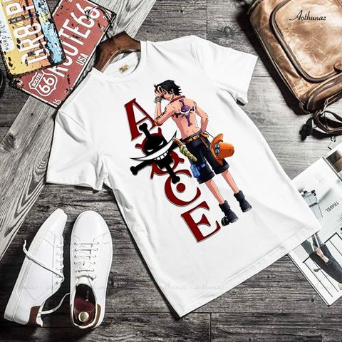  Áo thun Anime Đảo Hải Tặc One Piece Luffy ACE - Mẫu mới M2356 